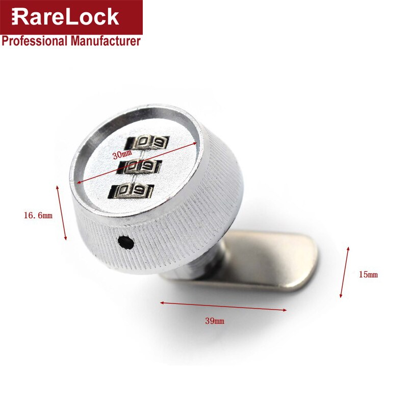 Digit Combination Drawer Lock Password Security Cam Lock for Tool Box Cabinet Mailbox MMS254 Rarelock D