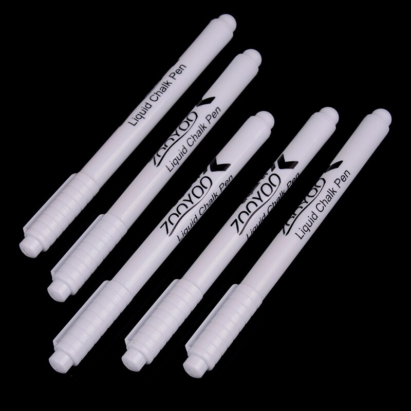 3Pcs White Liquid Chalk Pen Marker Chalkboard Blackboard Liquid Ink Pen Used on Chalkboard Window Erasable 13.5cm