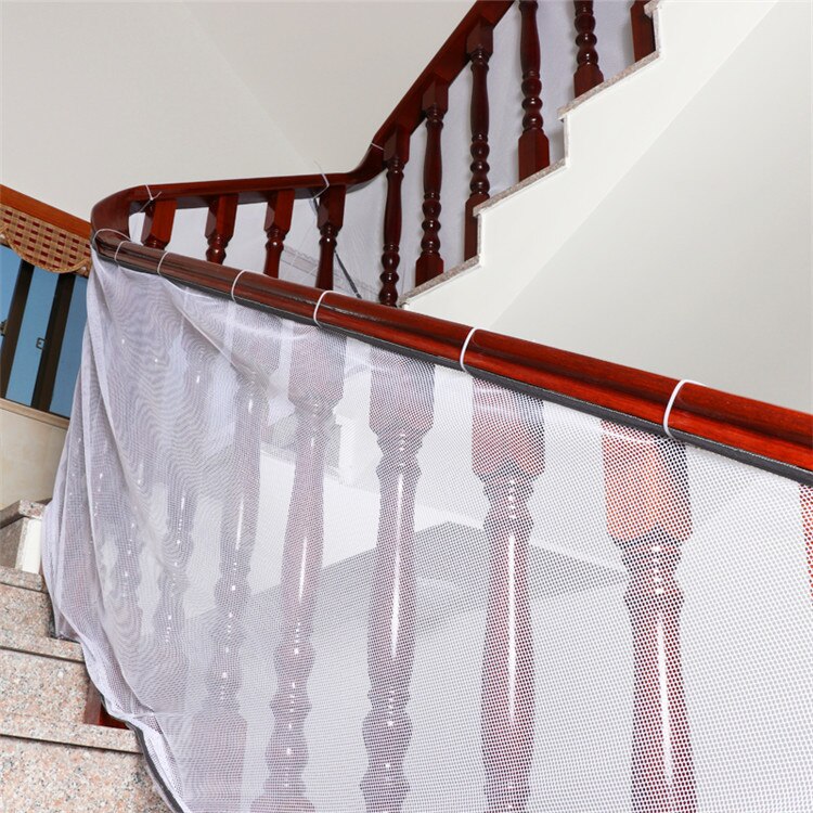 Nyeste store sikkerhedsstørrelse 1st skinnenet børneværn børn baby trappe altan dækport døråbninger mesh 200 x 75cm 300 x 75cm