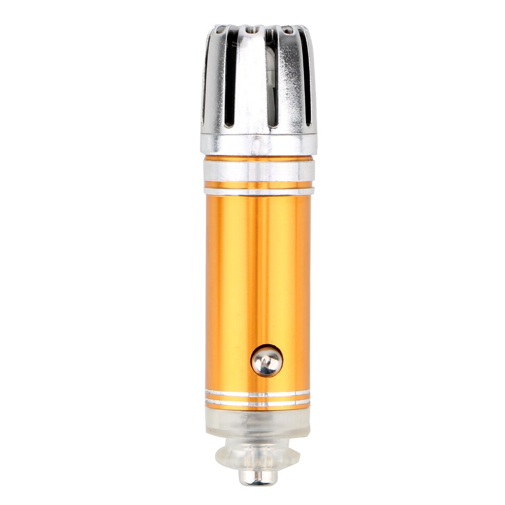 Leepee bil luftfrisker iltbar ozon ionisator renser mini bil luftrenser auto frisk luft ionisk renser 12v universal: Gul