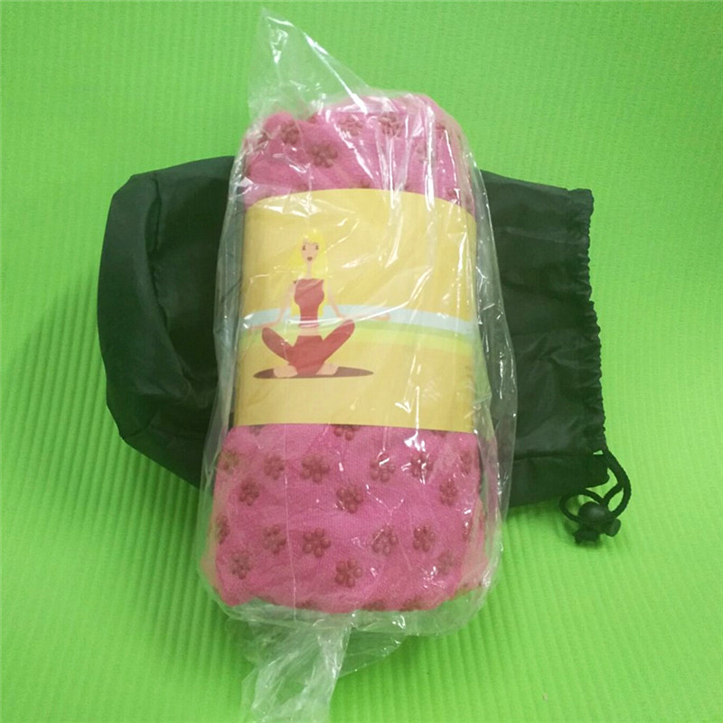 Toallas antideslizantes para yoga, 183x63cm, para gimnasio, viajes, Camping, Golf, fútbol, deportes al aire libre: rose red