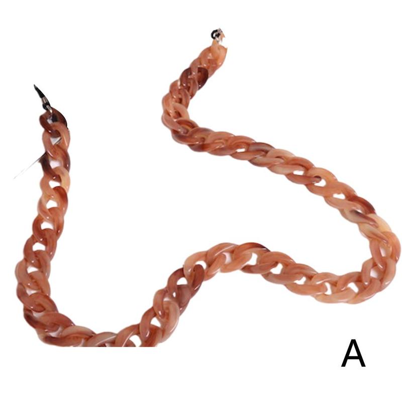 Vintage leopard anti-halk akryl solglasögon kedja dam herr glasögon kedjor läsglasögon kedja glasögon korthållare lanyard