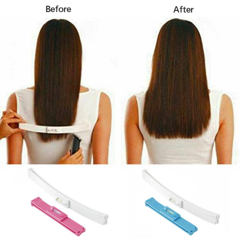 2Pcs/Set Hair Cutting Kit Clip Trim Bang Cut Home Trimmer Clipper Diy Hairstyling Tool Hair Cutting Tools(Pink) Pin