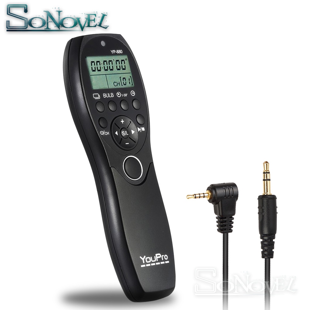 Yp -880/l1 timer fjernbetjening til panasonic dmc -g7 g9 g10 g85 fz2500 fz1000 fz300 gf6 gh1 gh2 gh3 gh4 gh5 gx8 gx7 dmw -rs1