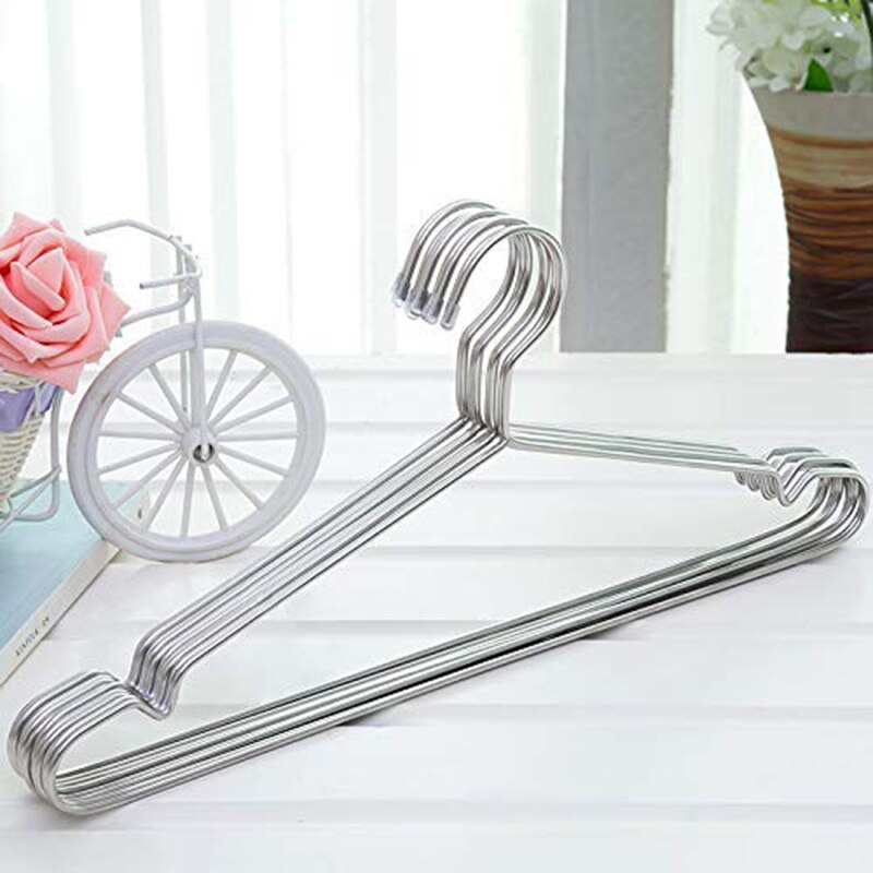 KleiderbüGel Edelstahl 40 cm 20Stck KleiderbüGel für Kleidung Standard Bordstein KleiderbüGel Platzsparende