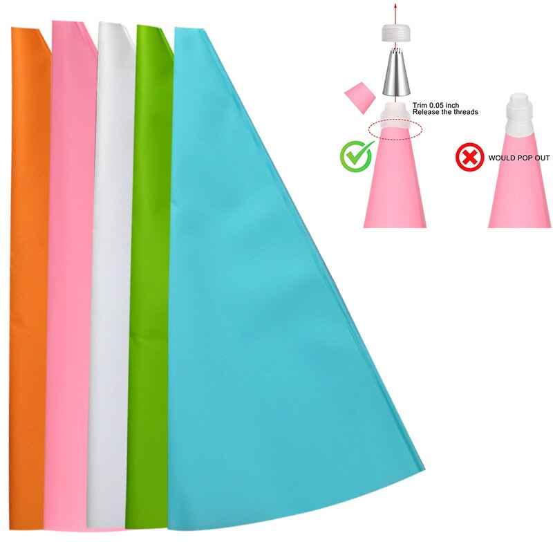 Sac à douille de beurre en EVA, avec une variété de couleurs et de tailles, cuisson en option, outils de bricolage, outils de décoration de gâteaux