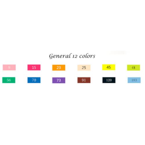 TouchFive 12/24/36/48/80/168 Couleurs Noir Corps Dessin Marqueur Stylos Alcool Double Dirigé Conseils pour Manga dessin Marqueur: 12 Students Colors
