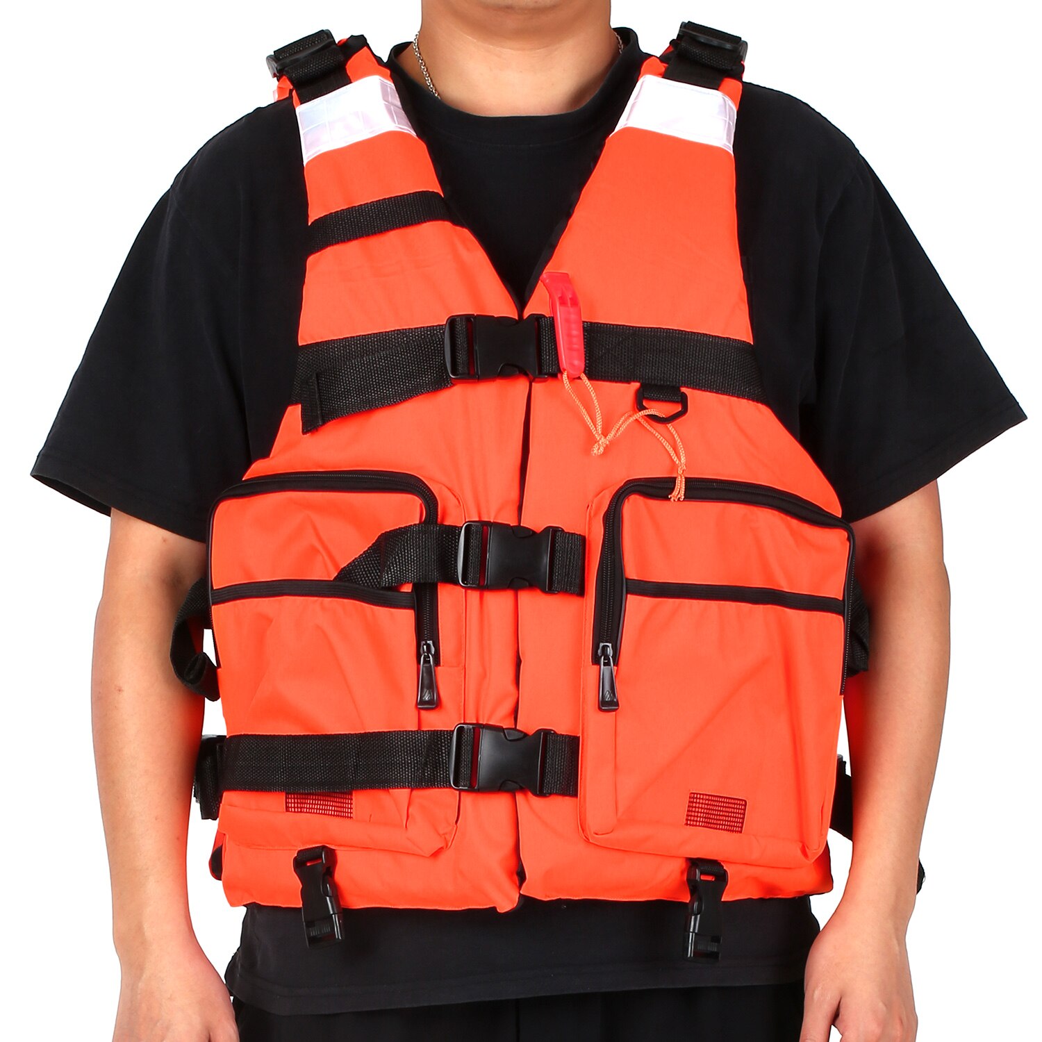 Gilet de sauvetage Sport nautique gilet de sauvetage réfléchissant pour kayak voile flottaison gilet de sécurité Polyester adulte gilet de sauvetage veste