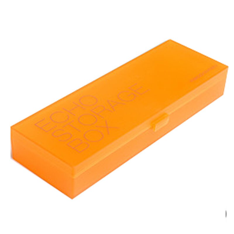 KACO ECHO-estuche de almacenamiento multifunción para lápices, caja organizadora de gran capacidad, de plástico, colorida, para escritorio: orange 1pcs