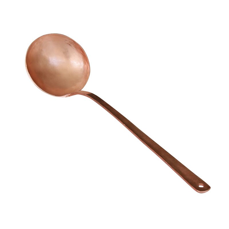 Pure Handleiding Koper Soep Rijst Lepel Kleine Handgemaakte Koperen Lekkage Lepel Vergiet Zeef Servies