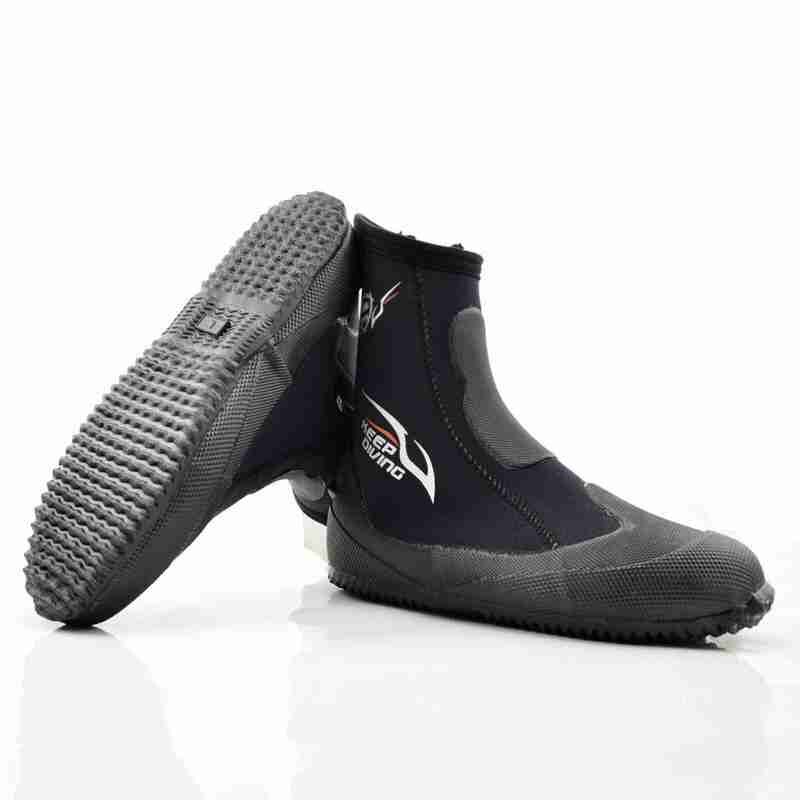 5mm superelástico con cremallera suela dura alto superior buceo agua buceo deportes traje de buceo surf botas botines W8V1: 3XL