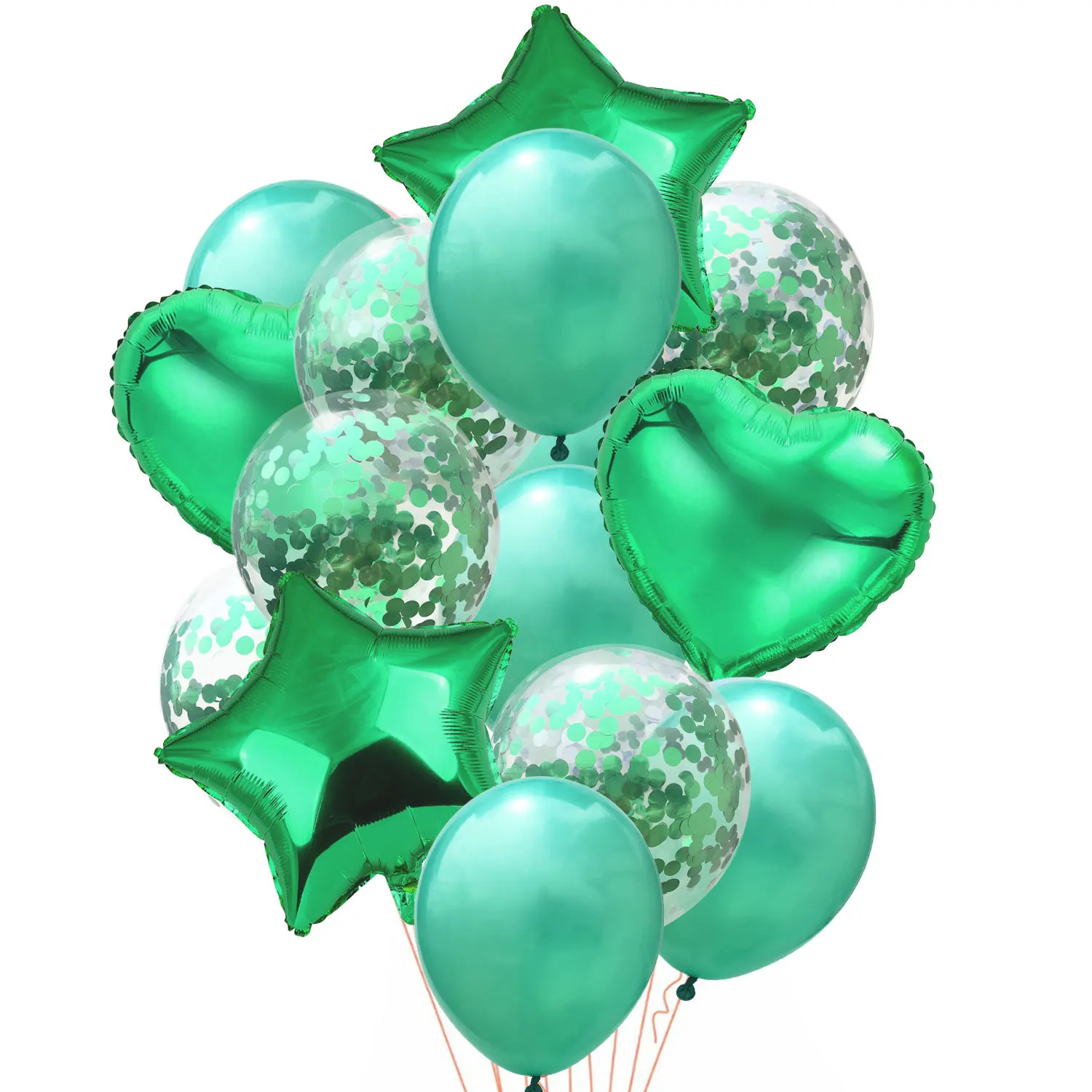 10/14 pçs mix rosa balões coração estrela rosegold confete balão festa de aniversário decorar crianças adulto bolas de ar casamento globos