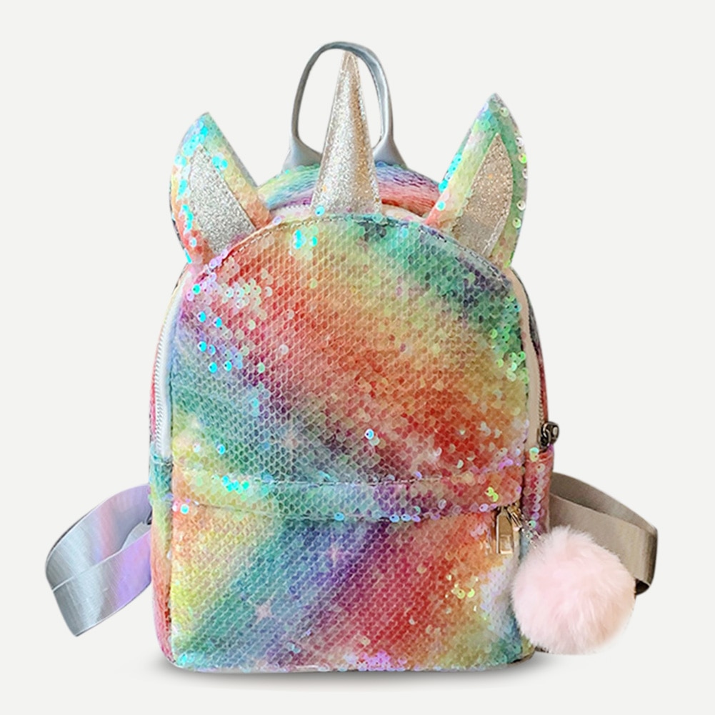 paillettes licorne femmes épaule sac à dos résistant à l'usure sacoche cartable pour fille adolescent bébé maternelle étudiant