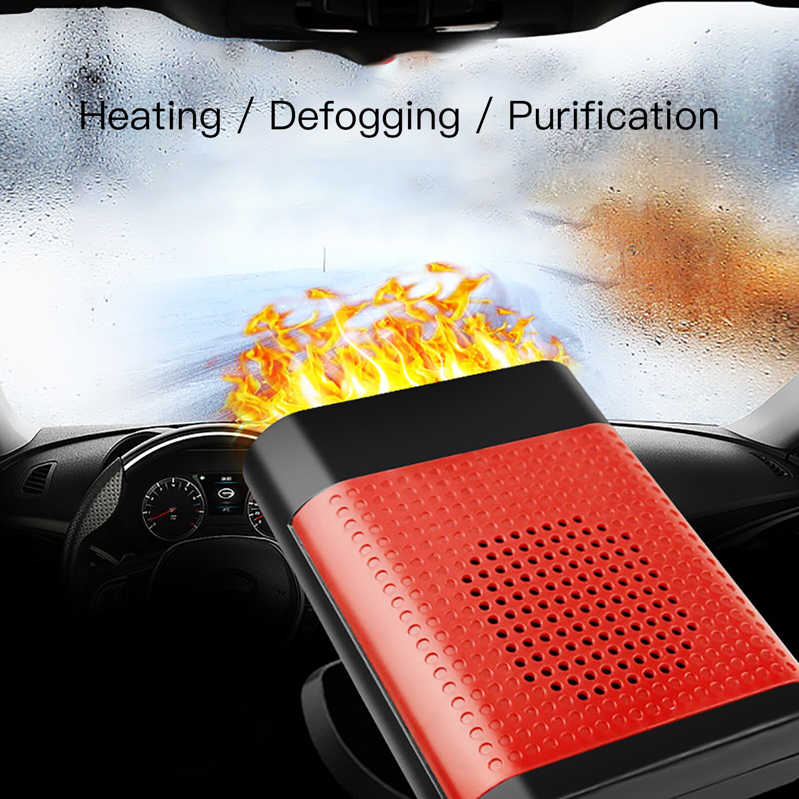 Winter Car Heater 12V 24V Auto Windshield Demister Defroster Car Interior Heater Fan Portable Car Heaters