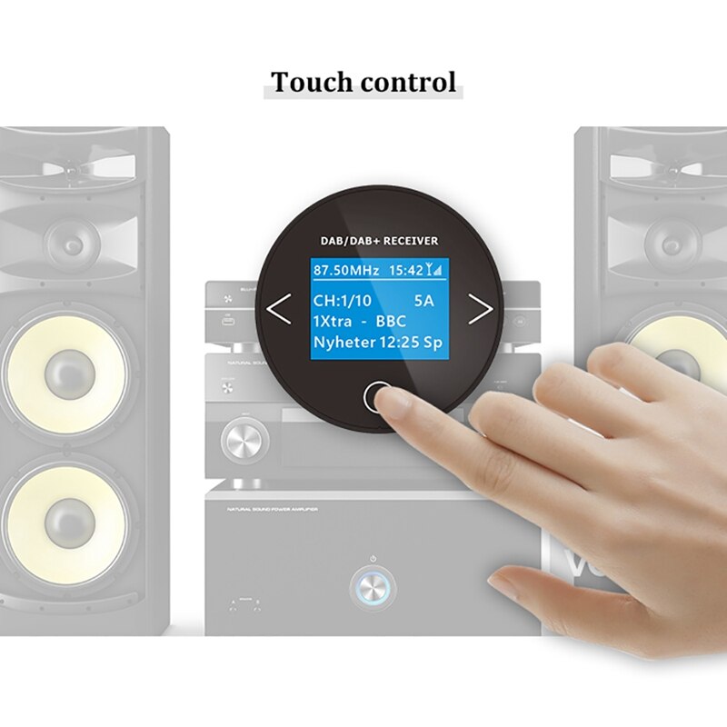 Car Steering Wheel Remote Control Button DAB Radio Adaptor Portable DAB Digital Radio FM Transmitter Music Receiver