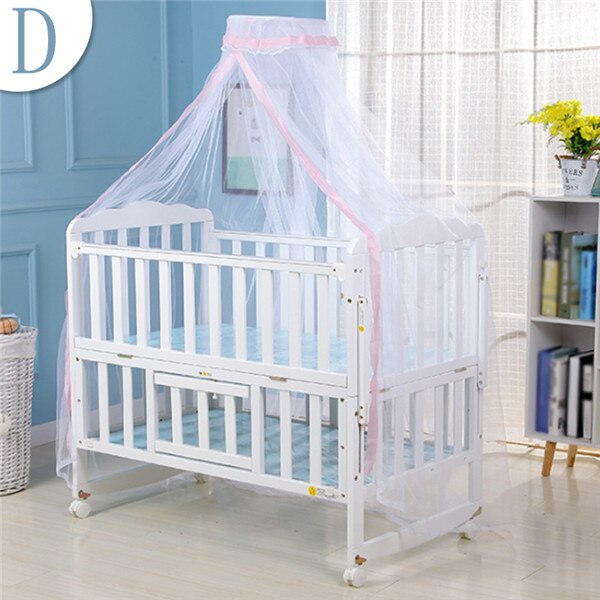 Baby Bed Mosquito Net Summer Protect Cradle Hung Dome Toddler Newborn Infant Bedding Tents Princess Mesh Kids Portable Crib: D