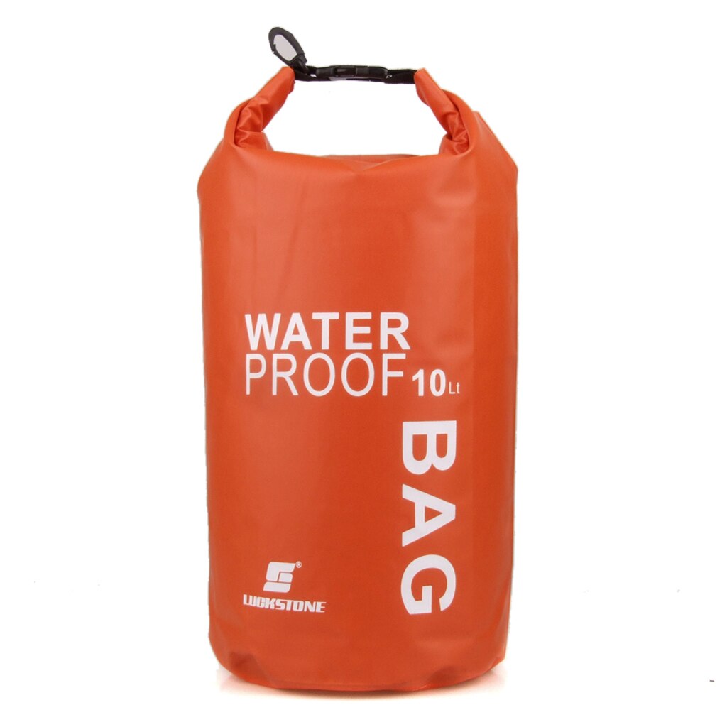 Waterproof Dry Bag Sack Pouch PVC Storage Bag Boating Kayaking Rafting Canoeing Floating Swimming Stuff Sack 2L / 5L /10L /15L: Orange 10L