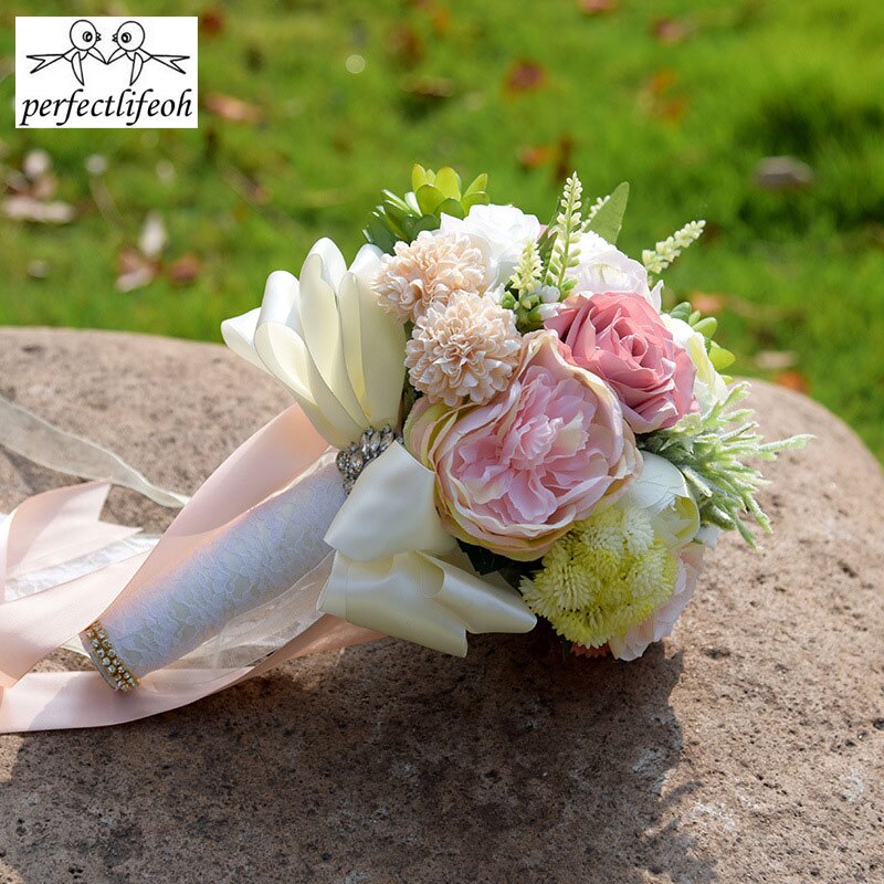 perfectlifeoh Wedding Bouquet Romantic Bridal Bouquet Succulent Plants Bouquet Chic Wedding Flowers Silk Flowers