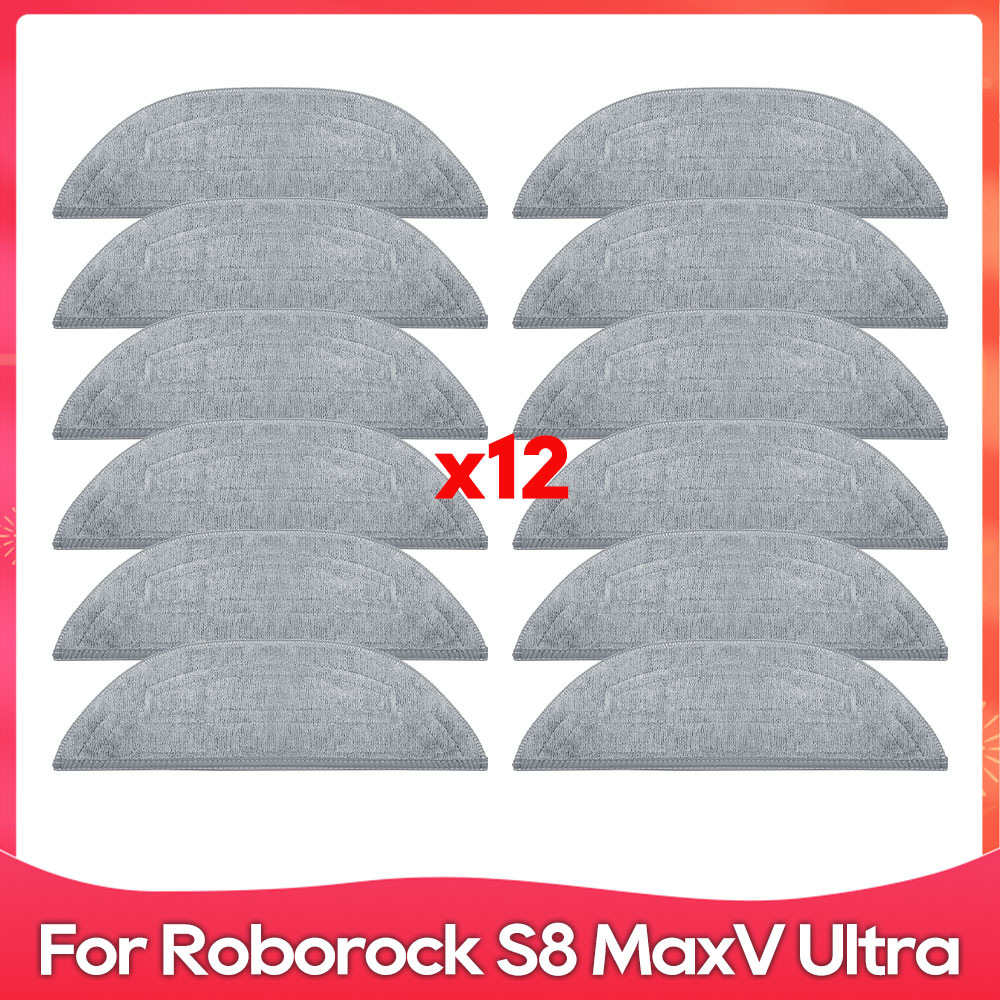 Geschikt Voor ( Roborock S8 MaxV Ultra ) Reserveonderdelen voor Robotstofzuiger Hoofdzijborstels Dweildoeken Hepa-filters Stofzakken Accessoires: Blauw