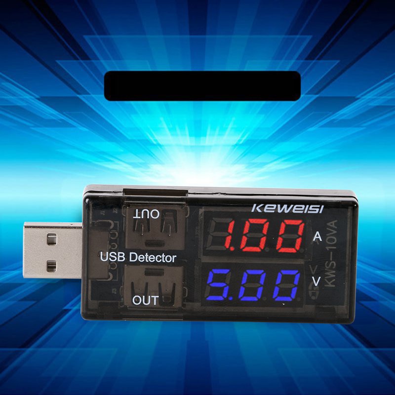 Dual USB Stroom Voltage Charger Detector batterij Tester Voltmeter Amperemeter