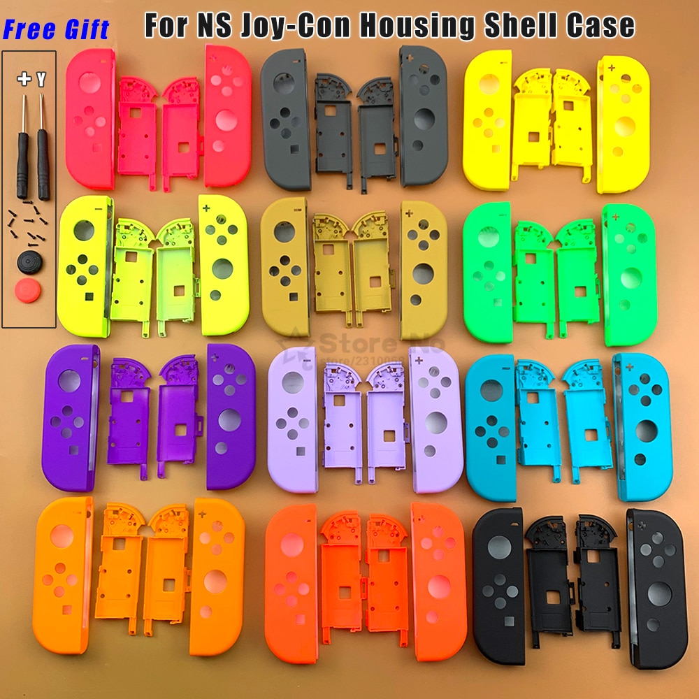 1 Pair for Nitendo switch NS JoyCon Joy Con Controller Housing Shell Case for NintendoSwitch with repair tools