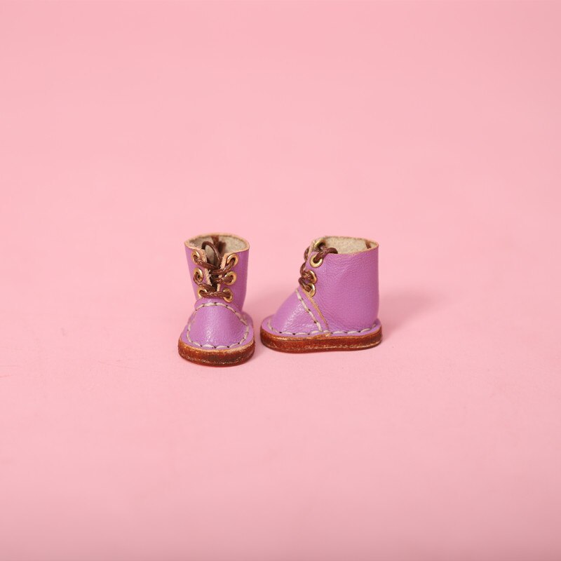 1/12bjd Bjd Poupée Chaussures Haut de gamme À La Main En Cuir De Vachette bottes Chaussures Pour Obitsu 11 OB11 Taille CGC Poupée 11cm Body9: A (10)