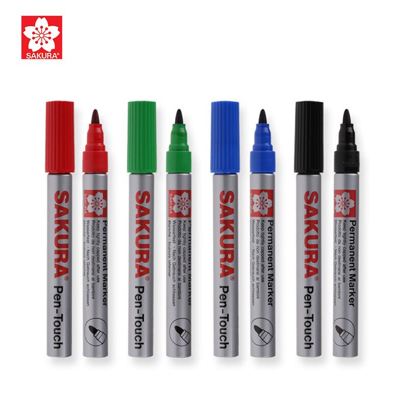 Sakura Enkele Kop Olie Marker Pen Student Kantoor Waterdichte Marker Pen Optische Disc Pen