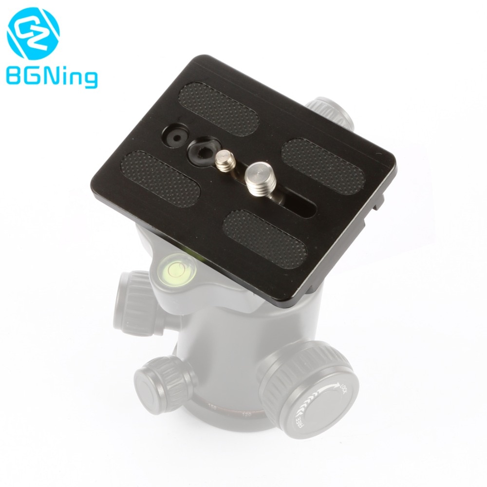 BGNING Piastra A Sgancio Rapido Treppiede Della Macchina Fotografica Dslr Piastra di Montaggio Con 1/4 Vite Da 3/8 di Pollice Per Weifeng 717 Fotocamera Treppiede Testa