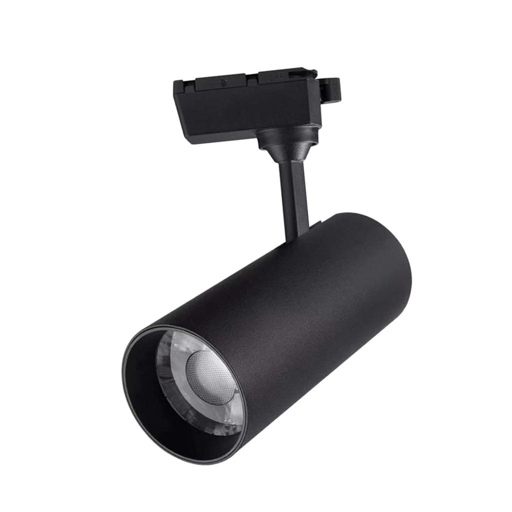 LED Track Lighting Heads Retro Industrial Black Metal Studio Spotlight Lamp