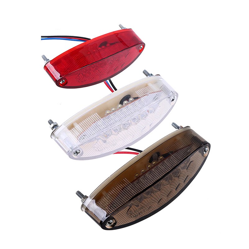 Luz LED trasera Universal para motocicleta, luz roja de freno, 28 LED, 1 ud.