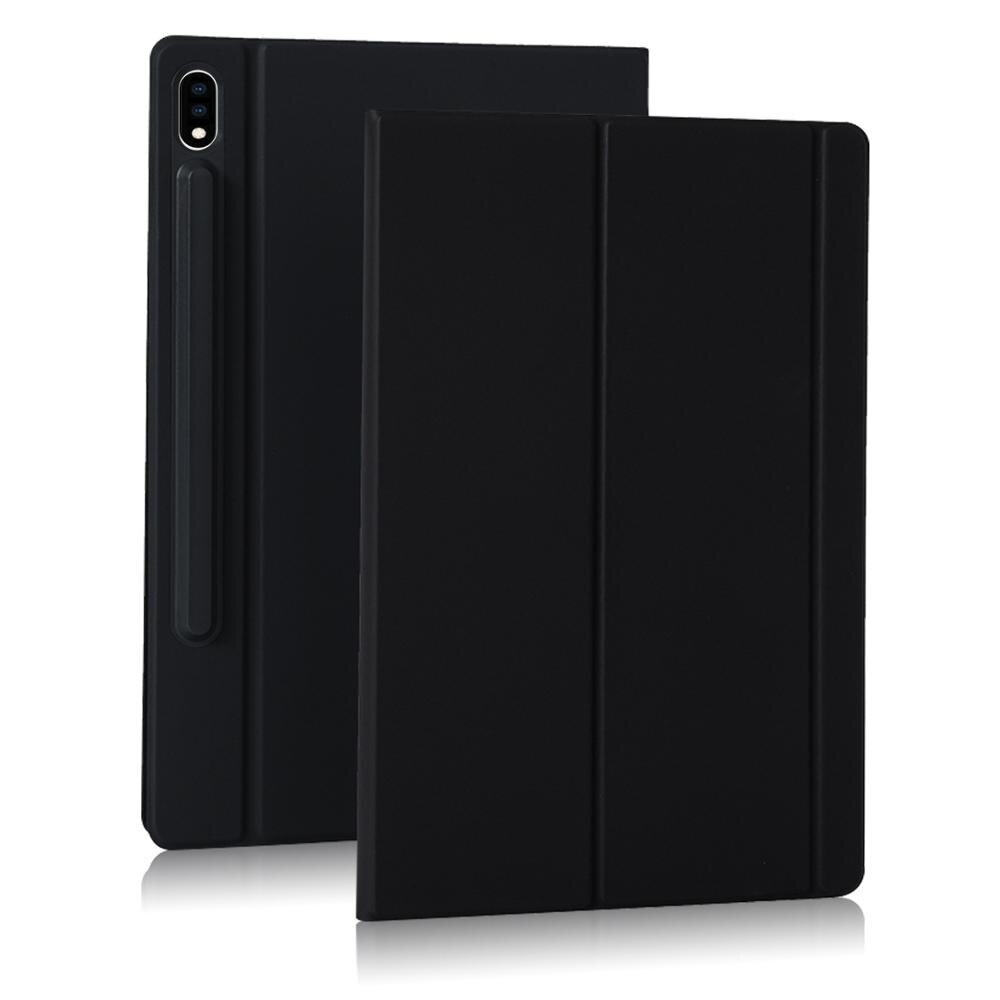 Falten Folio fallen Für Samsung Galaxis Tab S6 10,5 SM-T860 SM-T865 Schlank Leichte magnetische schutzhülle Stand Abdeckung: CXK Schwarz