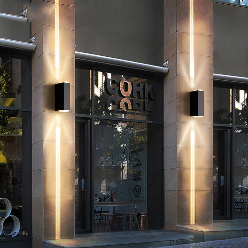 Outdoor Waterdichte Wandlamp 6W Led Cob Waterdichte Ip65 Aluminium Schans Verlichting Veranda Tuinlamp AC85-265V Buitenmuur Licht