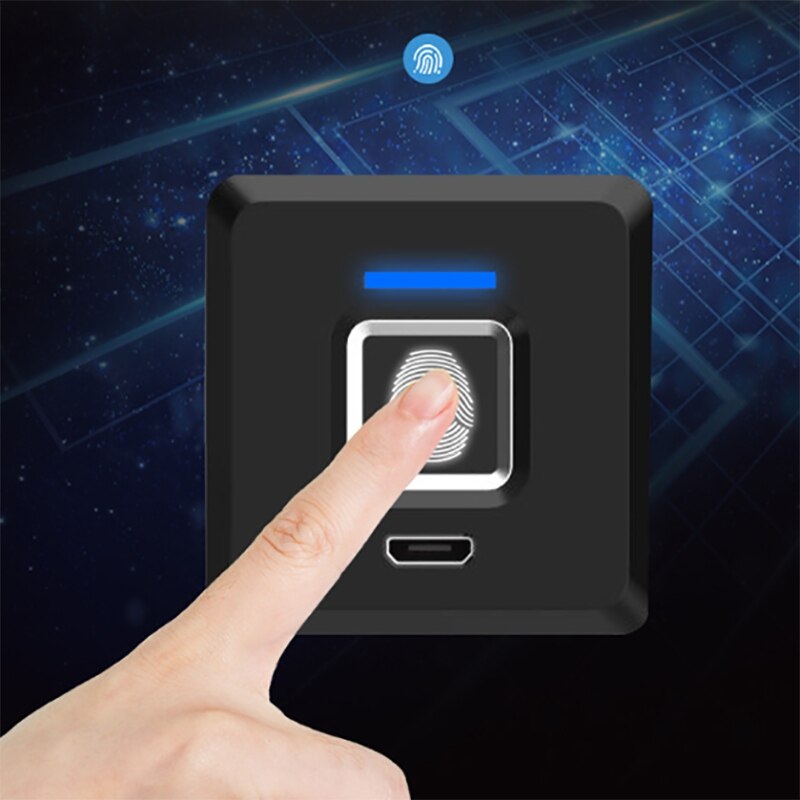 Fingerprint Lock Electronic Cabinet Lock, Zinc Alloy Fingerprint Drawer Cabinet Door Lock, Digital Keyless Box Furniture Drawer
