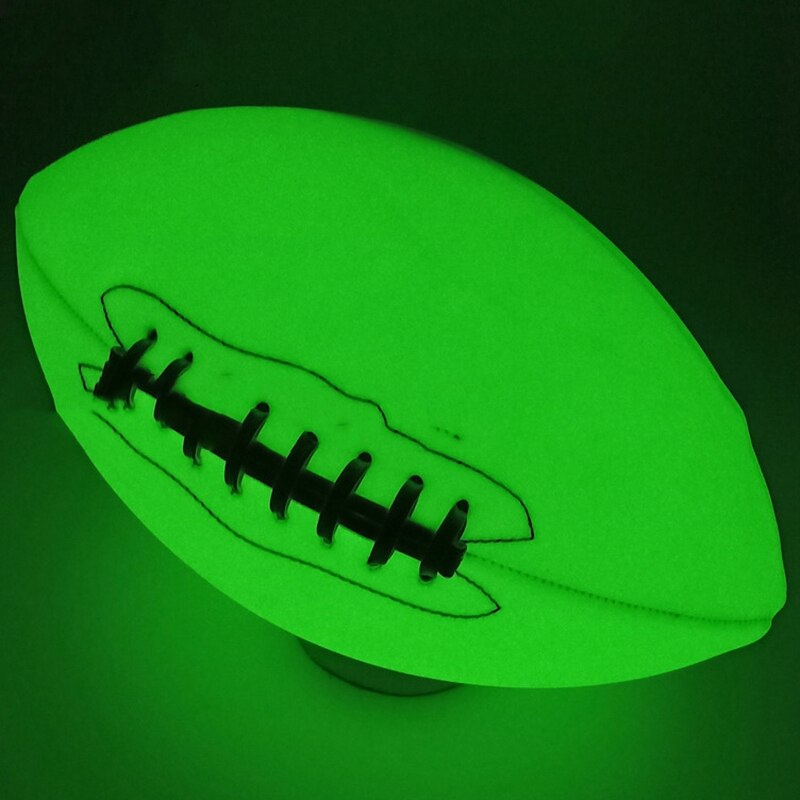 Rugby Glow In The Dark Officiële Training Voetbal Super Grip Rugby Perfect Voor Outdoor Night Game Beste Cadeaus Voor Kids