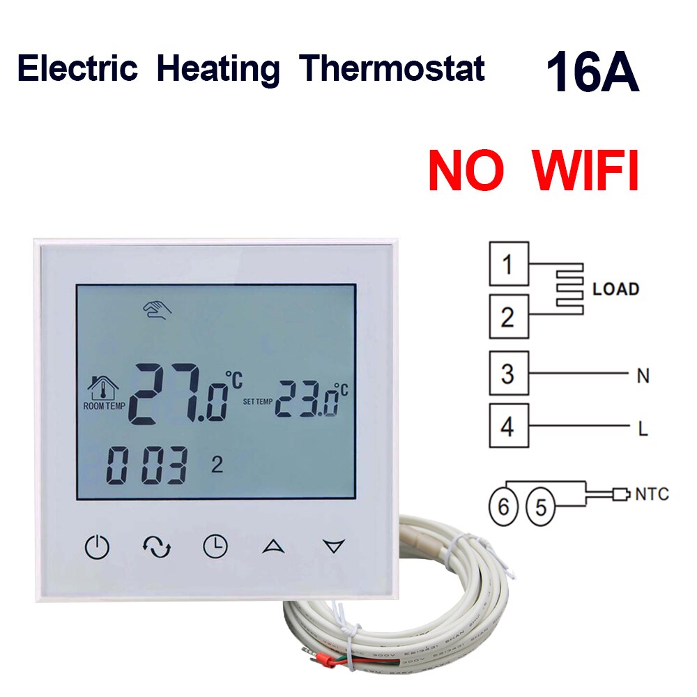 Vancoo Wifi Voice Temperatuurregelaar Thermostaat Alexa Digitale Display Programma Mobiele Telefoon App Draadloze Thermoregulator: TDS21-EP-WW