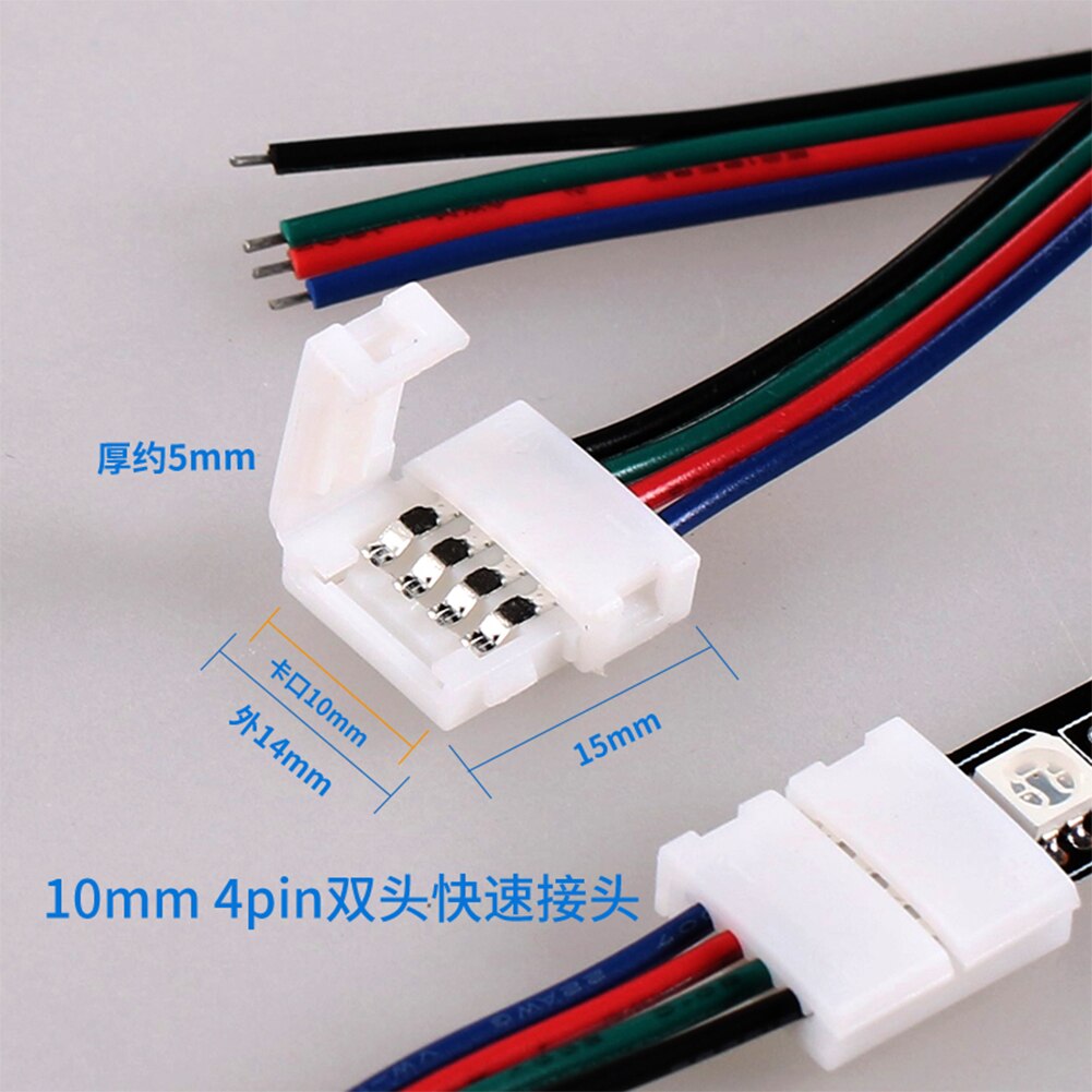 5~500pcs 2pin 3pin 4pin 5pin 6pin led connector Clip, for 5050 3528 3014 WS2812b LED single color/ RGB RGBW RGBWW Strip light