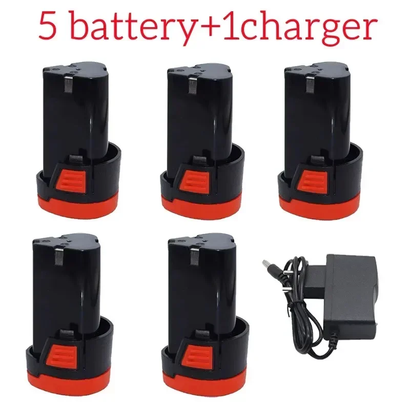 12V, 6800 mAh, Large Capacity Rechargeable Lithium-Ion Battery. F-Type. For Electric Tools, Drill Bits, Screwdrivers
