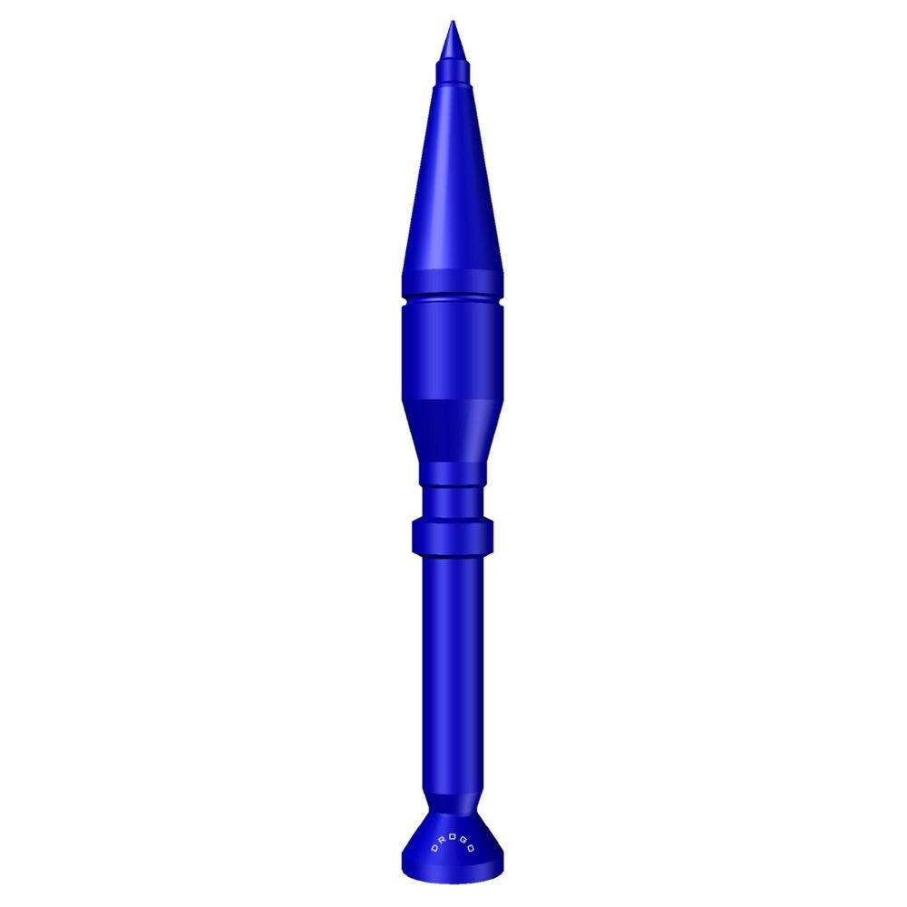 DROGO 5" MissileX Vervangende Antenne voor Dodge RAM 1500 1991 - Gepoedercoat Aluminium - Verbeterde FM/AM Radio Ontvangst: Klein blauw