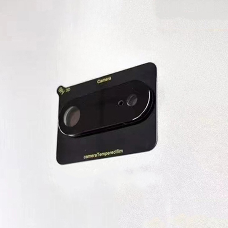 1-5 uds funda de lente de cámara 3D para iPhone 17 Pro Max 17Air 17Pro 17ProMax Protector de cámara de vidrio templado trasero película de anillo de lente: Negro /  Opción4