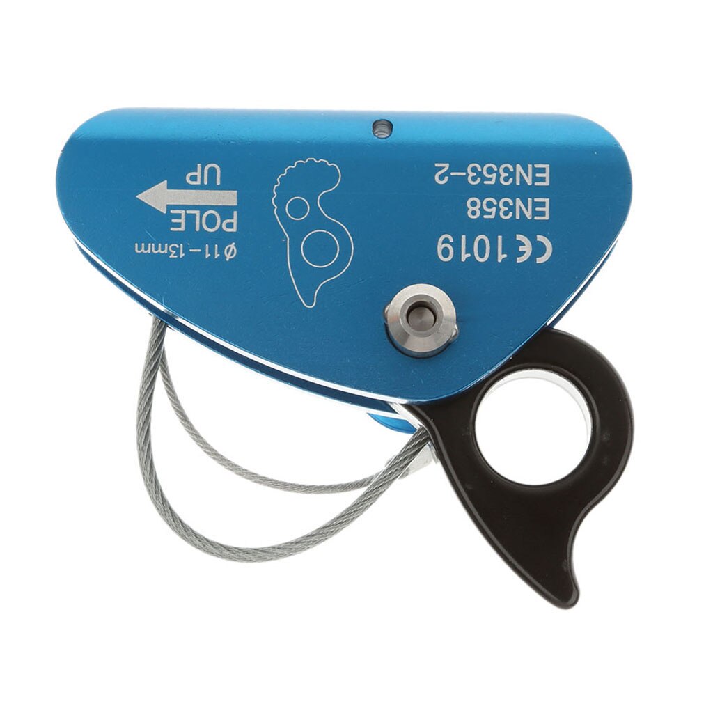15KN Rock Climbing Ascender Rope Grab Ultralight Fall Protection Belay Device Ropes Riser Adjuster Gear for Outdoor: Type 1