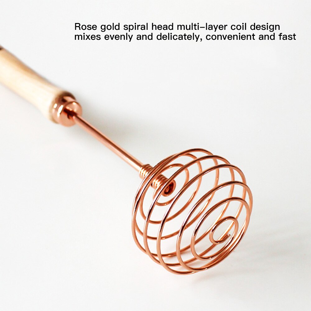 1PCS Stainless Steel Spiral Shape Manual Whisk Egg Tools Home Breakfast Mixer Blender Egg Beater Durable Kitchen Cooking Tools