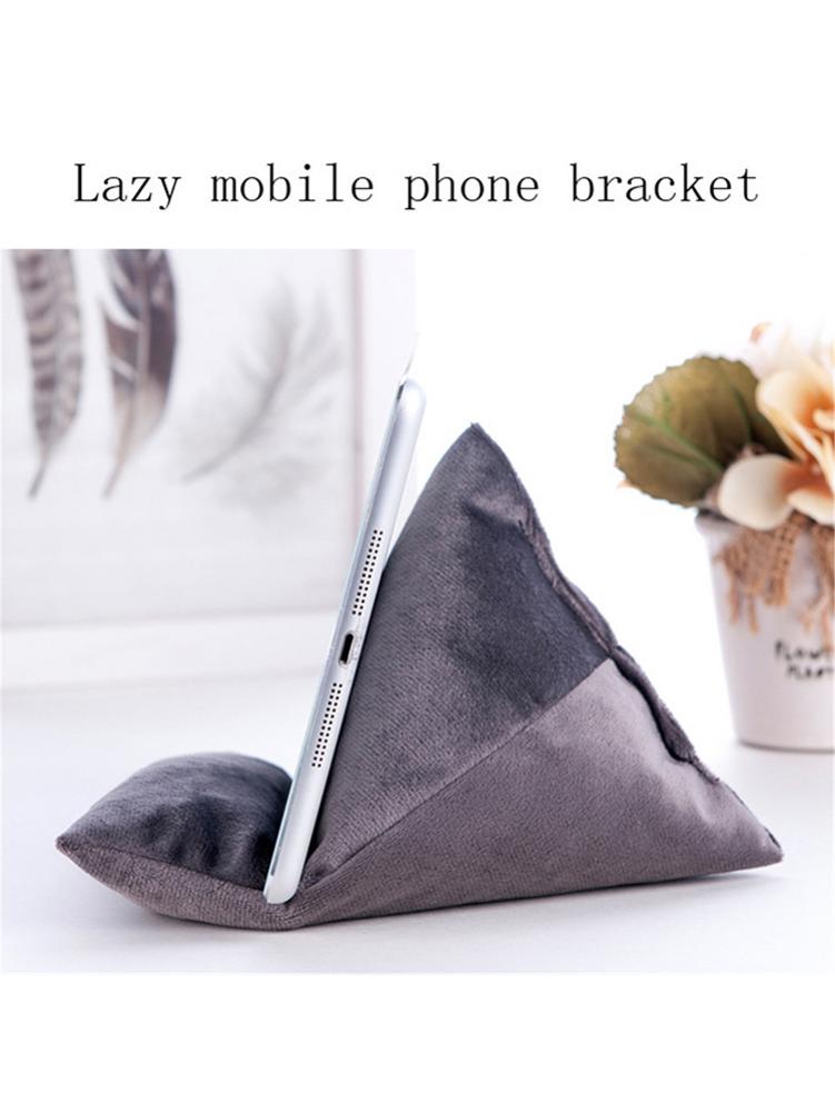 Tablet Pillow Phone Stand Holder Bed Floor Desk Sofa Couch Reading Multi-angle Soft Velvet Pillow