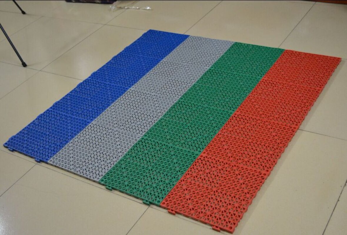 Tykk pvc antiskli hul matte kjøkken dårlig dårlig dusj dekk balkong basseng dreneringsmatter 12 x 12i diy skjøteteppe teppe