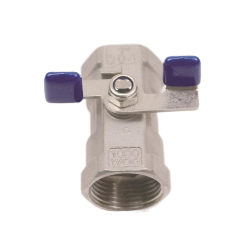Butterfly Handle 1/4'' - 1'' BSP Female Thread 304 Stainless Steel Ball Valves SS304 Threaded 1Pc Type 2 Ways Valve