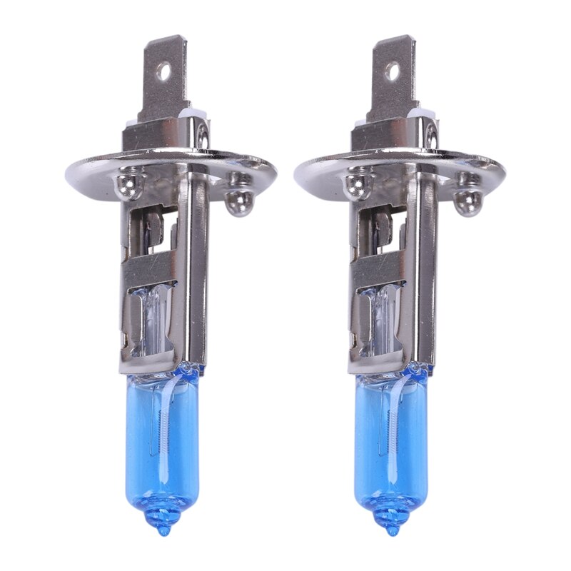 2Pcs 55W H1 White Halogen High Beam Headlight Bulb