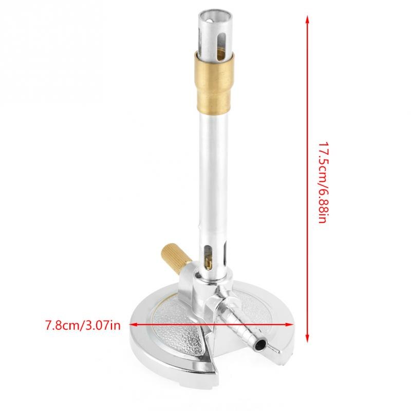 Micro Single Tube Bunsen Burner Gas Light for Liquid Propane Lab Heating Equipment 1Pcs