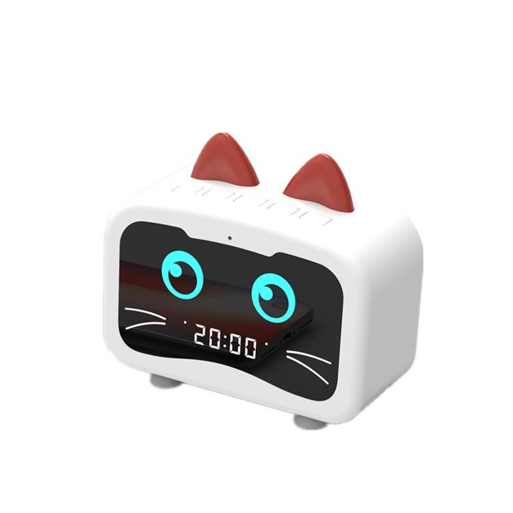 Bluetooth Speaker Alarm Clock Mini Wireless Radio Children Digital Home Decoration Snooze Led Display Usb Cable Table Clocks: A