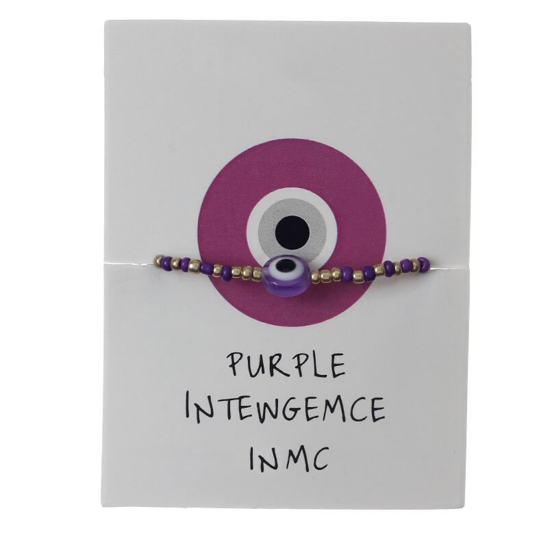 MEIBEADS MIYUKI Bunte böse Auge Samen Armbänder Pulseras Türkische böse Auge Armbänder Für Frauen Bohem Bileklik Sommer Schmuck: Violett