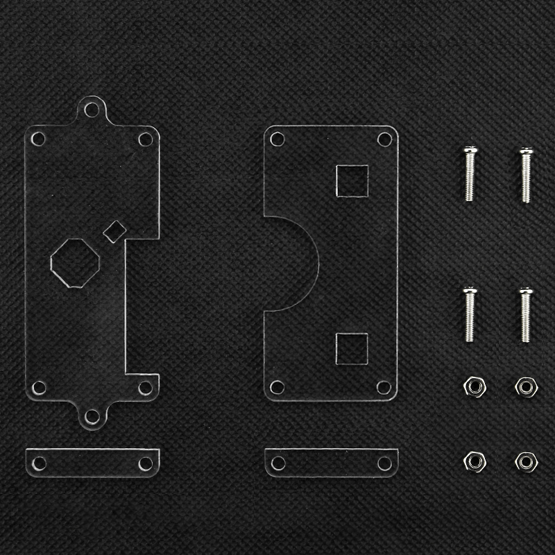 Micro:bit V2 Acrylic Case Clear Transparent Shell for BBC Micro:bit V2: GRAY
