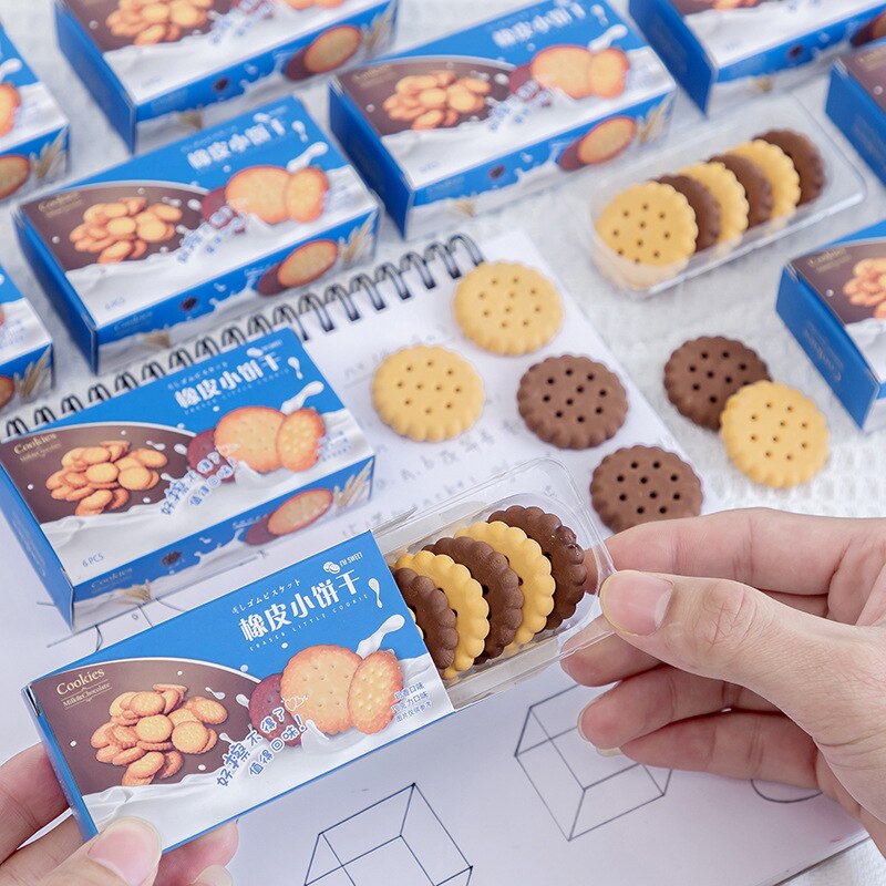 thumbnail image 2 of HOUDERCO 30pcs Cartoon Hamburger Erasers Mini Food Shape Fun 2 of 9